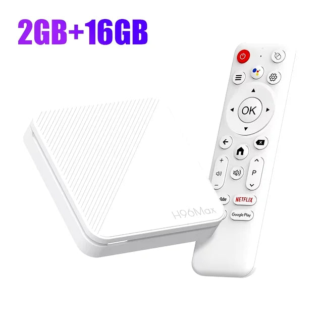 H96 H313 AndroidTVBox QuadCore4KWiFi6 Google Voice Enabled