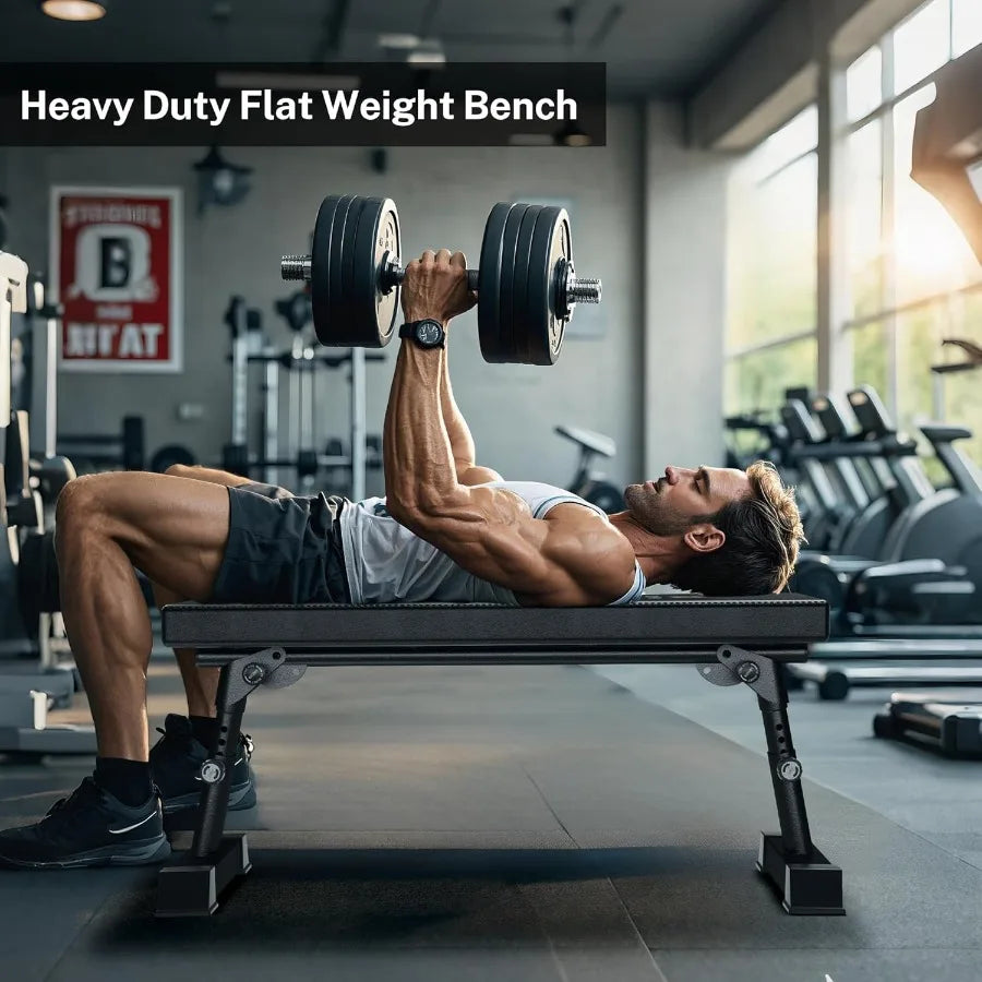 Hign-concerned Heavy Duty Flat Weight Bench 1300lb Capacity