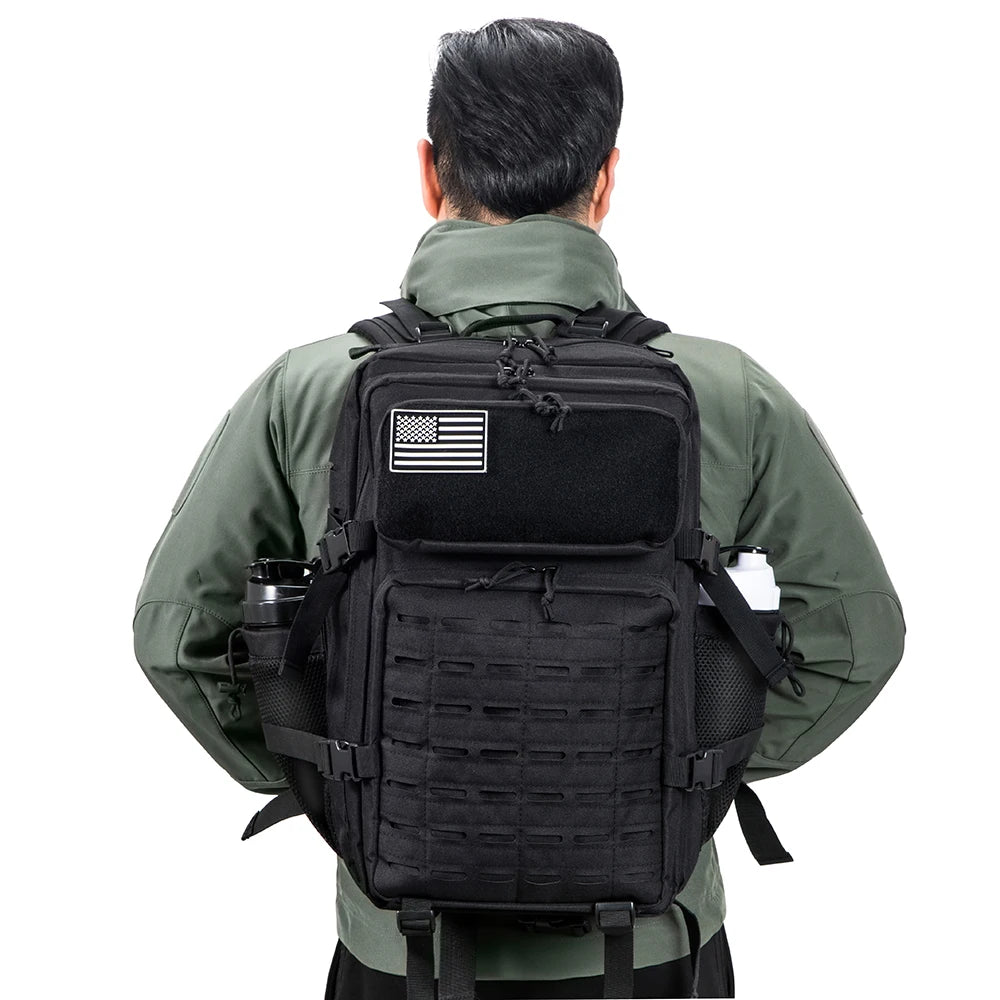 Mens And Womens 45L Tactical Backpack With Double Cup Holder