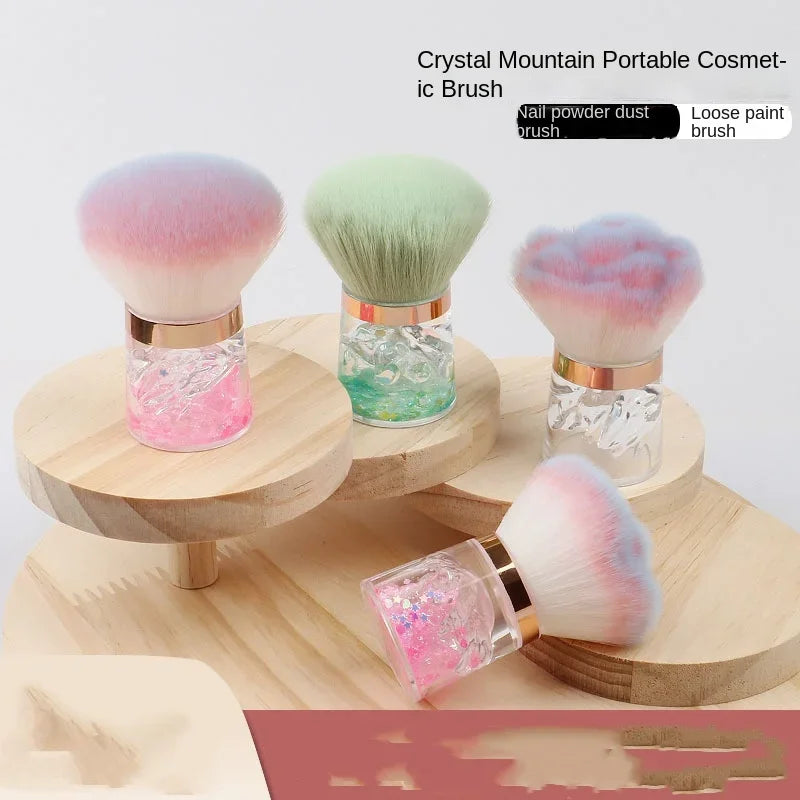 New Fashion Pink Portable Powder Brush Makeup Tool