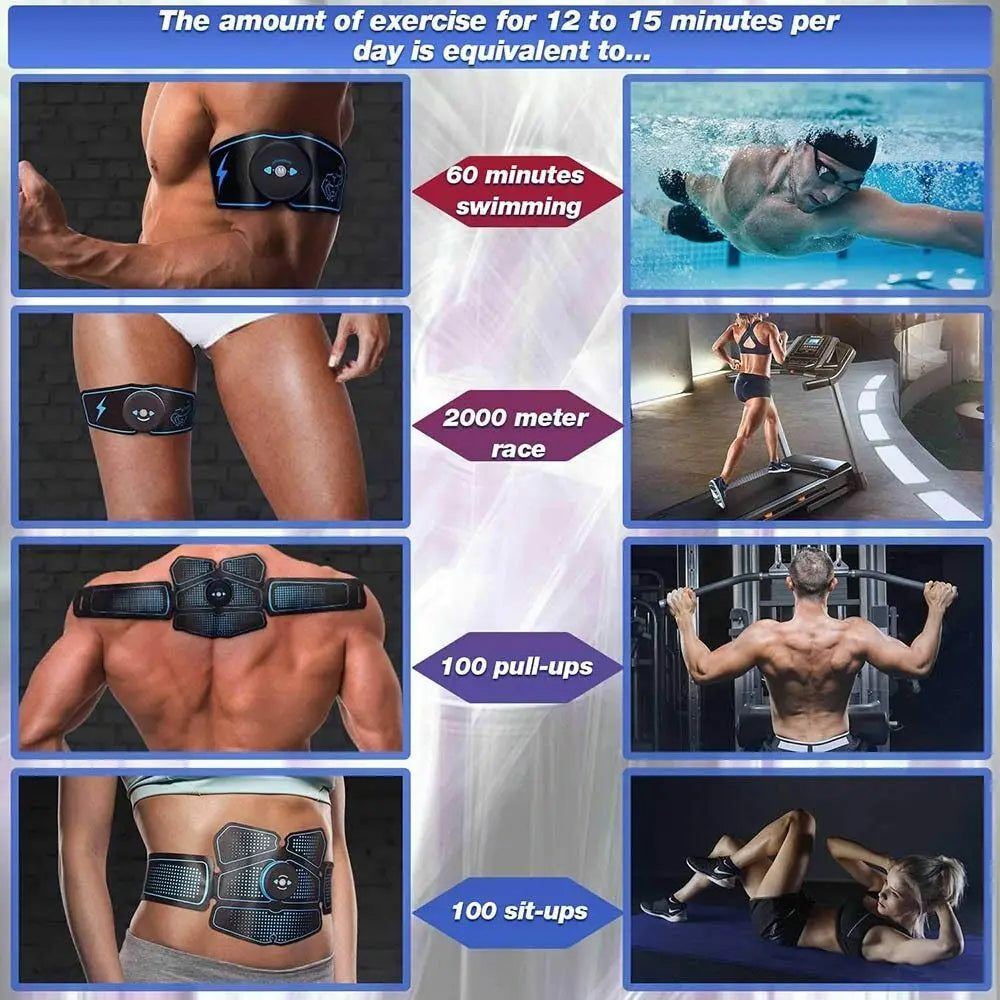 EMS Wireless Muscle Stimulator Trainer Abdominal Massager