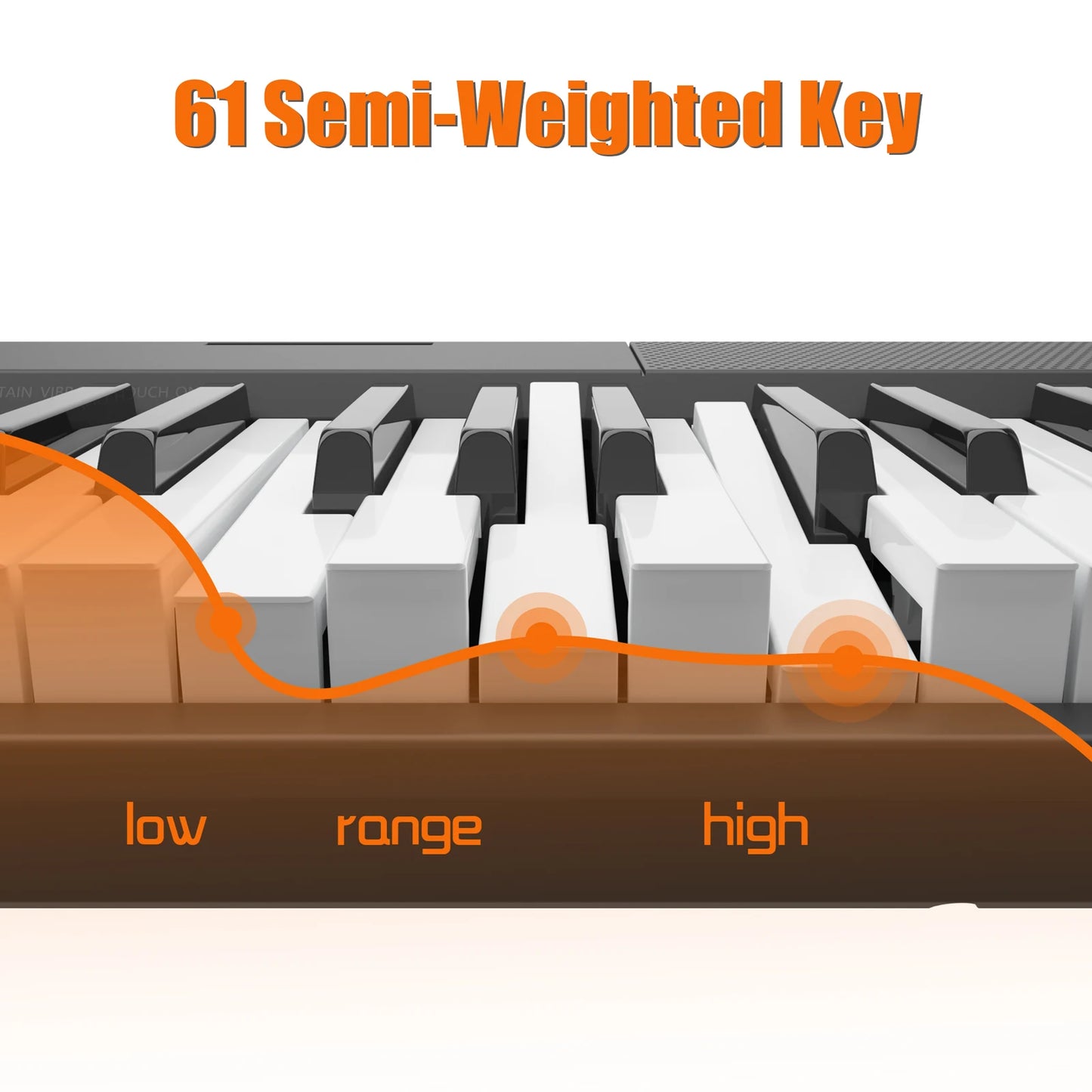 Hign Concerned 61 Key Portable Keyboard Piano With Speakers