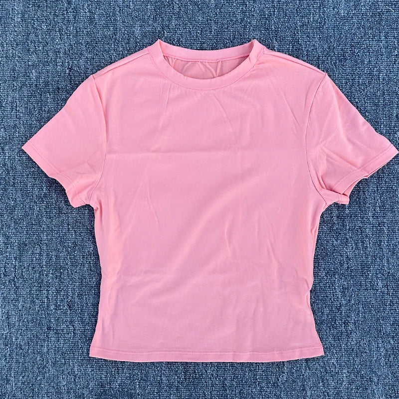 Womens Quick Dry Yoga TShirt For Running And Fitness