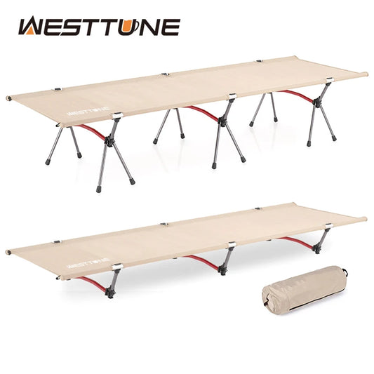 WESTTUNE Camping Cot With Leg Extenders Ultralight Alloy