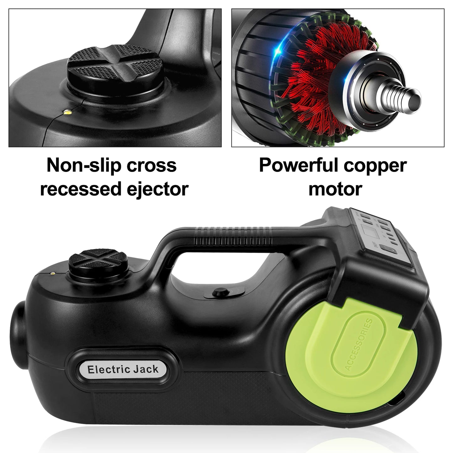 SucceBuy Four In One Electric Car Jack 12V Portable Tool