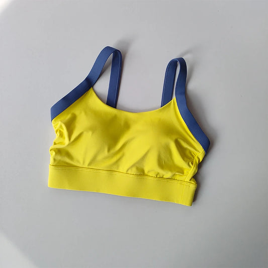 Women Open Back Sports Bra Yoga Fitness Top For Gym