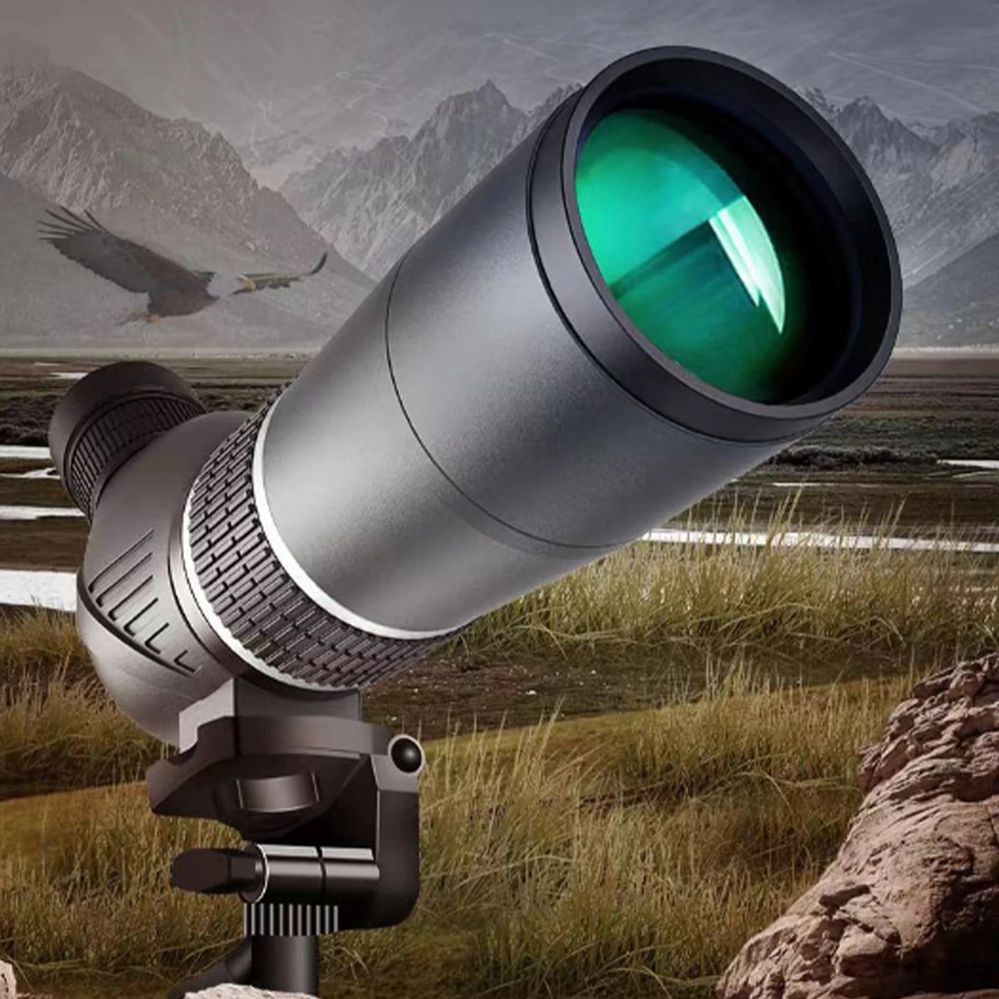 20 To 60x Zoom Bird Watching Telescope 45 Degree Oblique HD