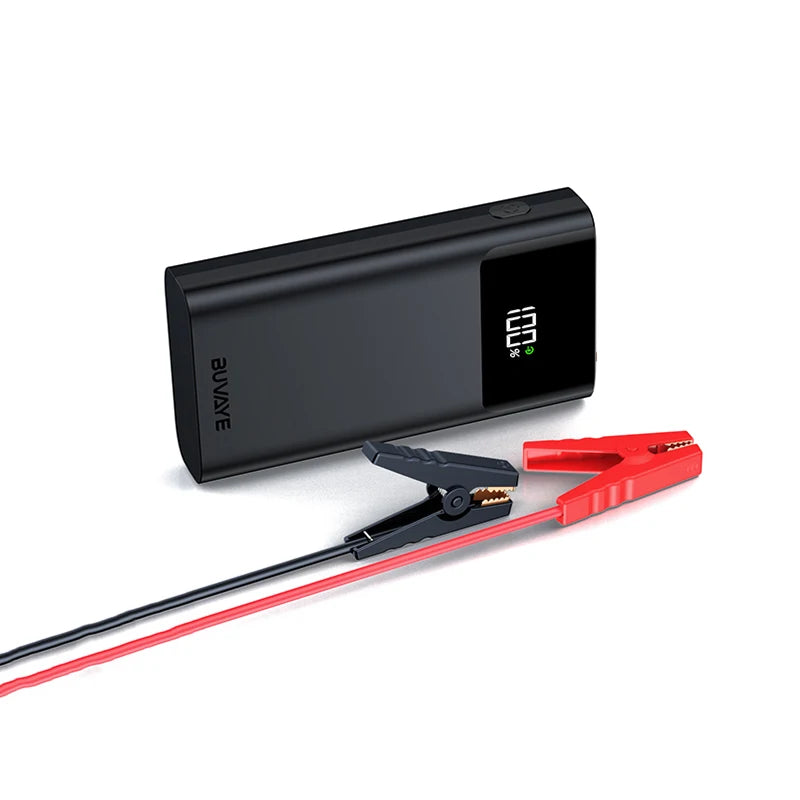 BUVAYE 3 In 1 Car Jump Starter Power Bank LED Light