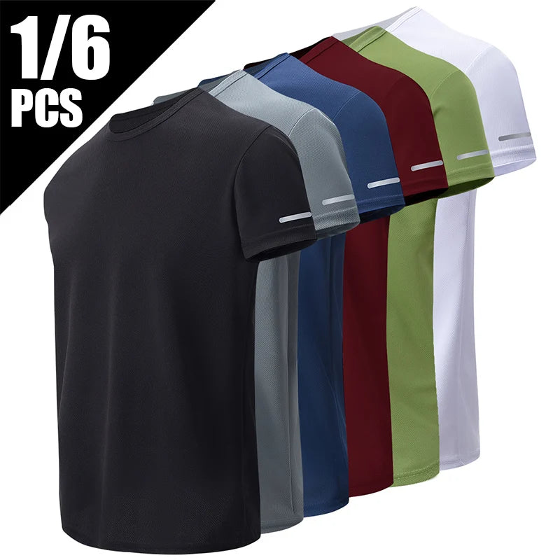 CN Men's QuickDry Short Sleeve Sports Shirt For Running