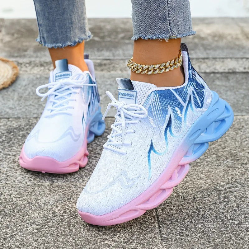 NKLSA Women Sports Shoes Breathable Outdoor Running Sneakers