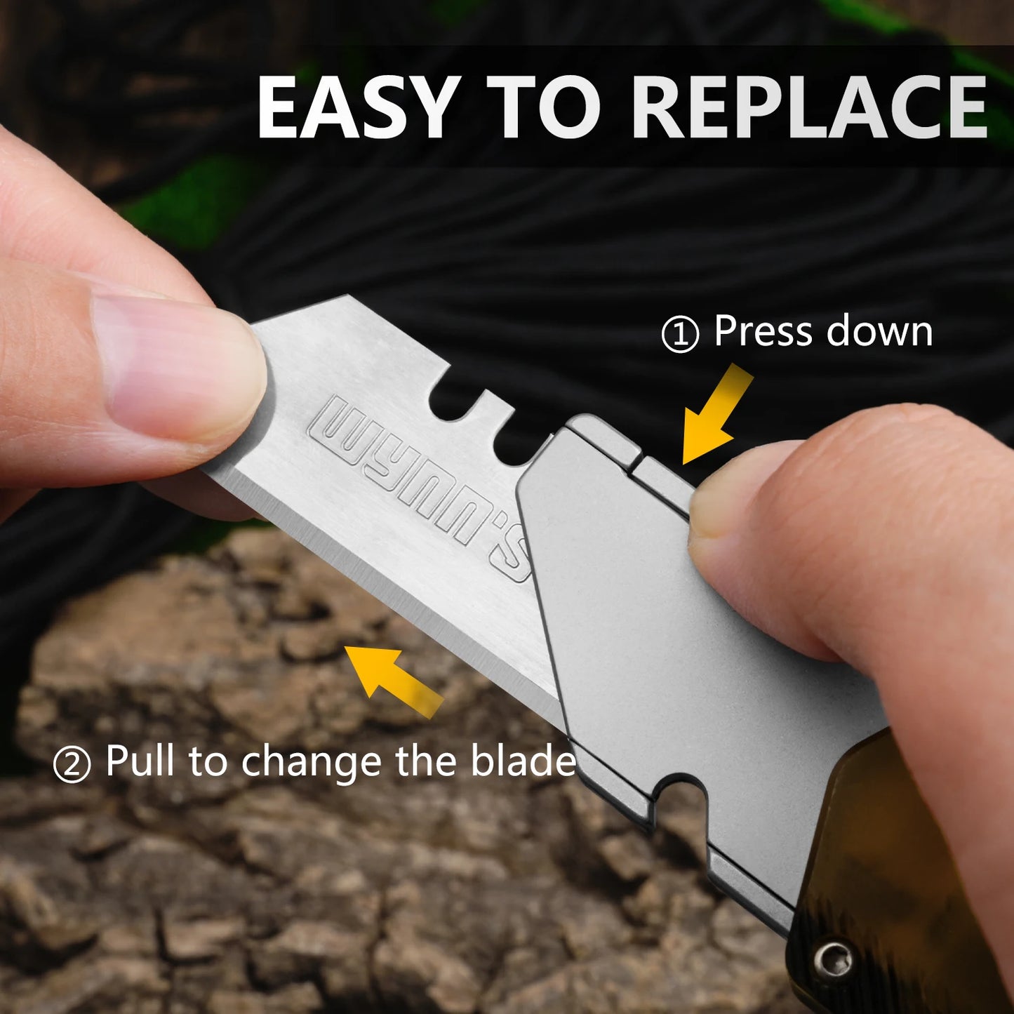 TGZUODIY Aluminum Utility Knife Outdoor Camping Tool Blades