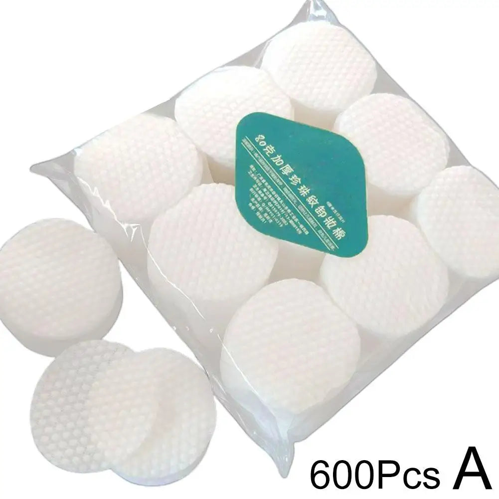 Pearl-Textured Makeup Cotton Pads Thick Pure Cotton Rounds for Makeup Removal Facial Toner Bulk Beauty Cotton Makeup Cotton
