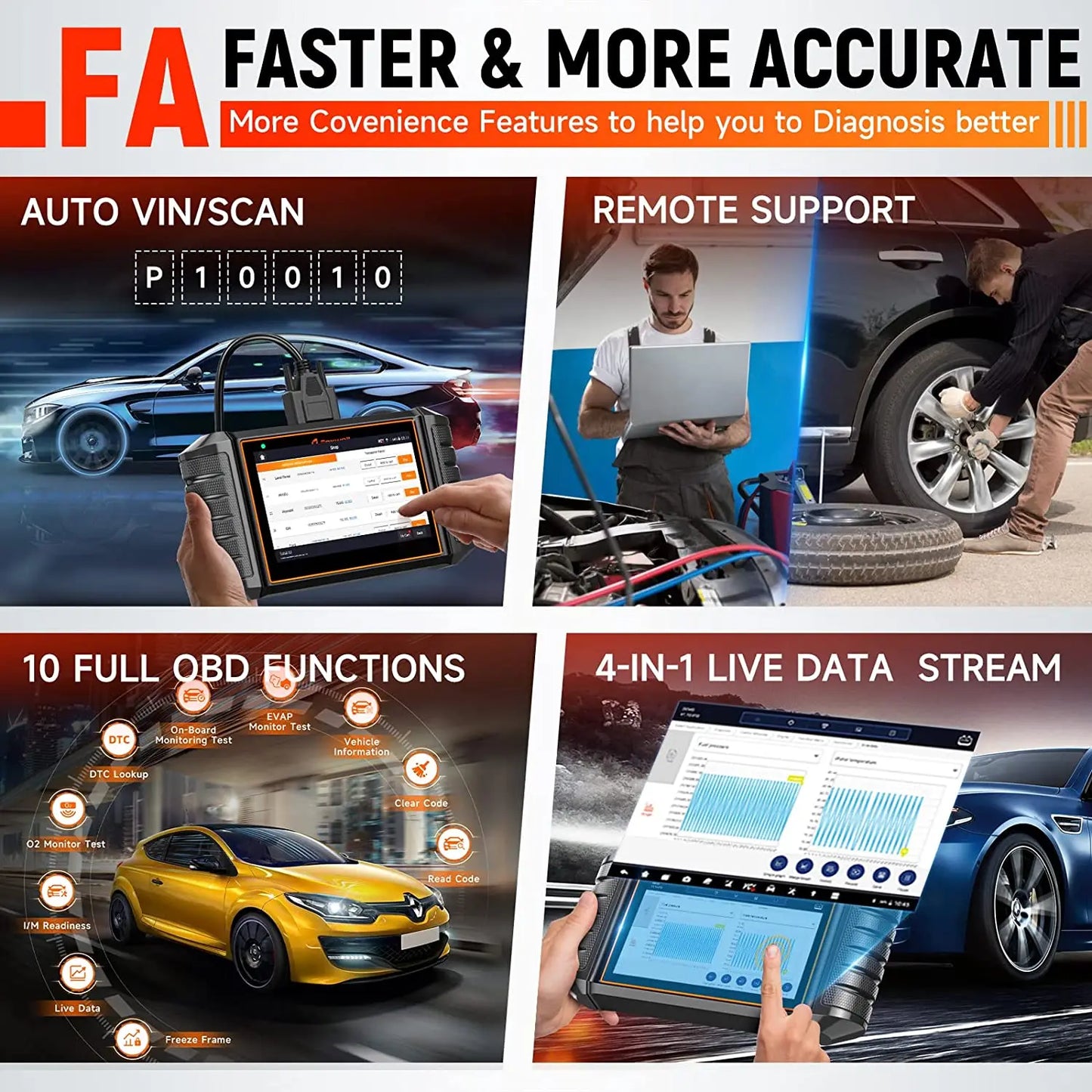 Foxwell NT710 BMW MINI OBD2 Scanner Full System Diagnostics