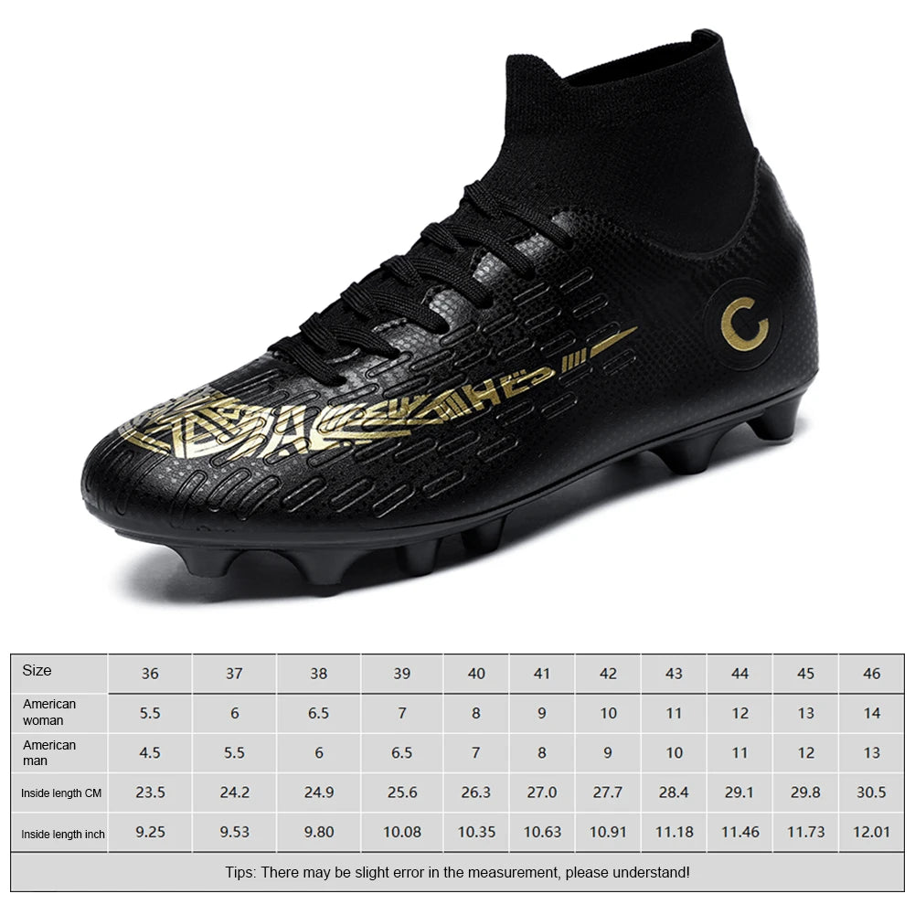 Football Training Boots High Top Spike Shoes Competition