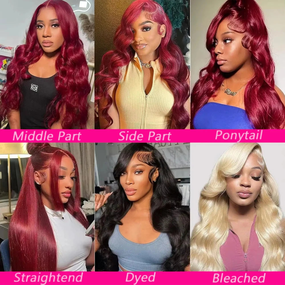 Amznlady Brazilian HD Lace Frontal Wig Body Wave Remy Hair