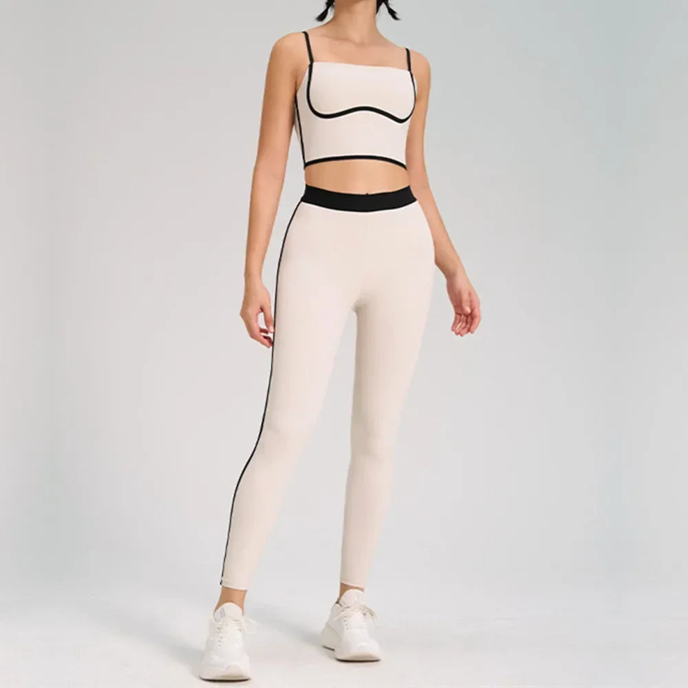 1/2PCS Women Tracksuit Yoga Set Gym Set Bra Sports Anti Shorts Skirt Workout Sportswear Running Gym Wear Athletic Suits