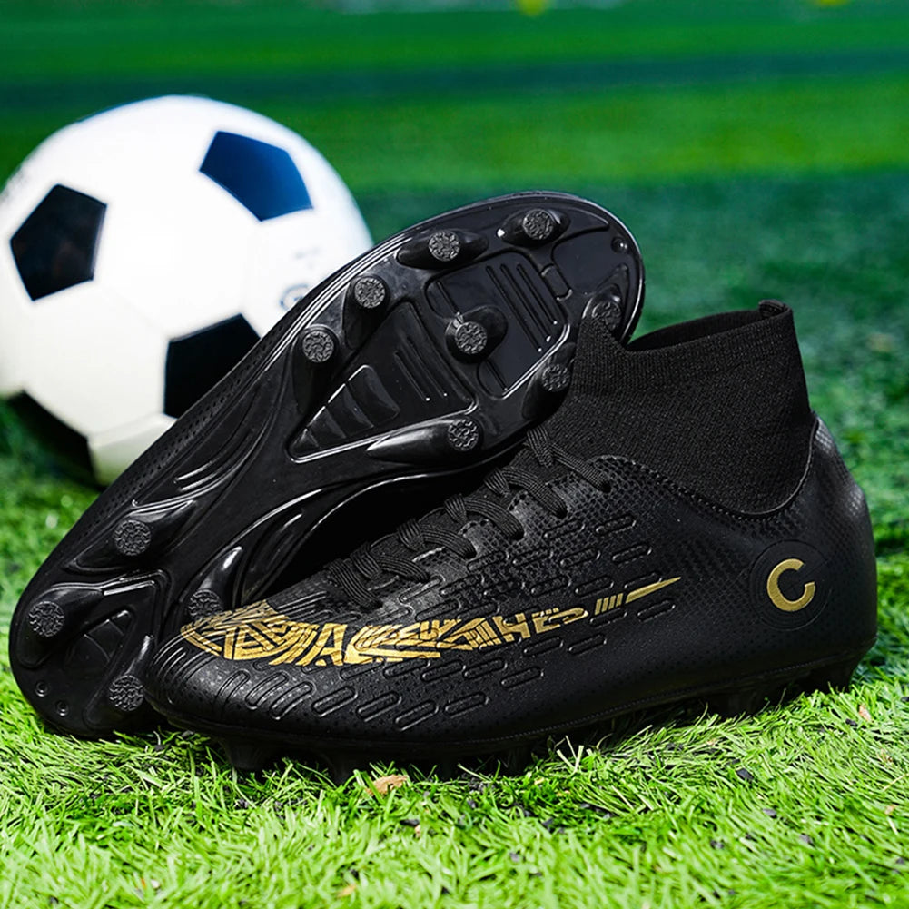 Football Training Boots High Top Spike Shoes Competition
