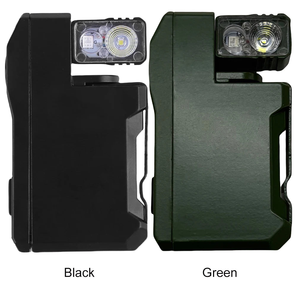 Rechargeable EDC Flashlight 400 Lumens Mini Keychain RGB