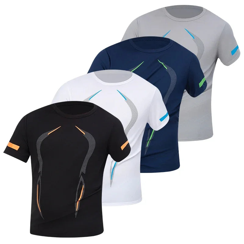 CN Men's QuickDry Short Sleeve Sports Shirt For Running