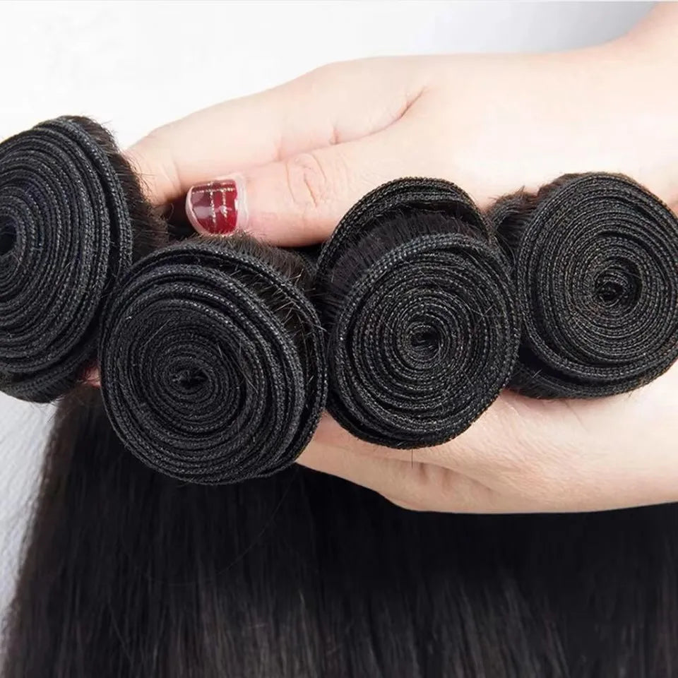 Homgoss Bone Straight Remy Human Hair Bundles Virgin