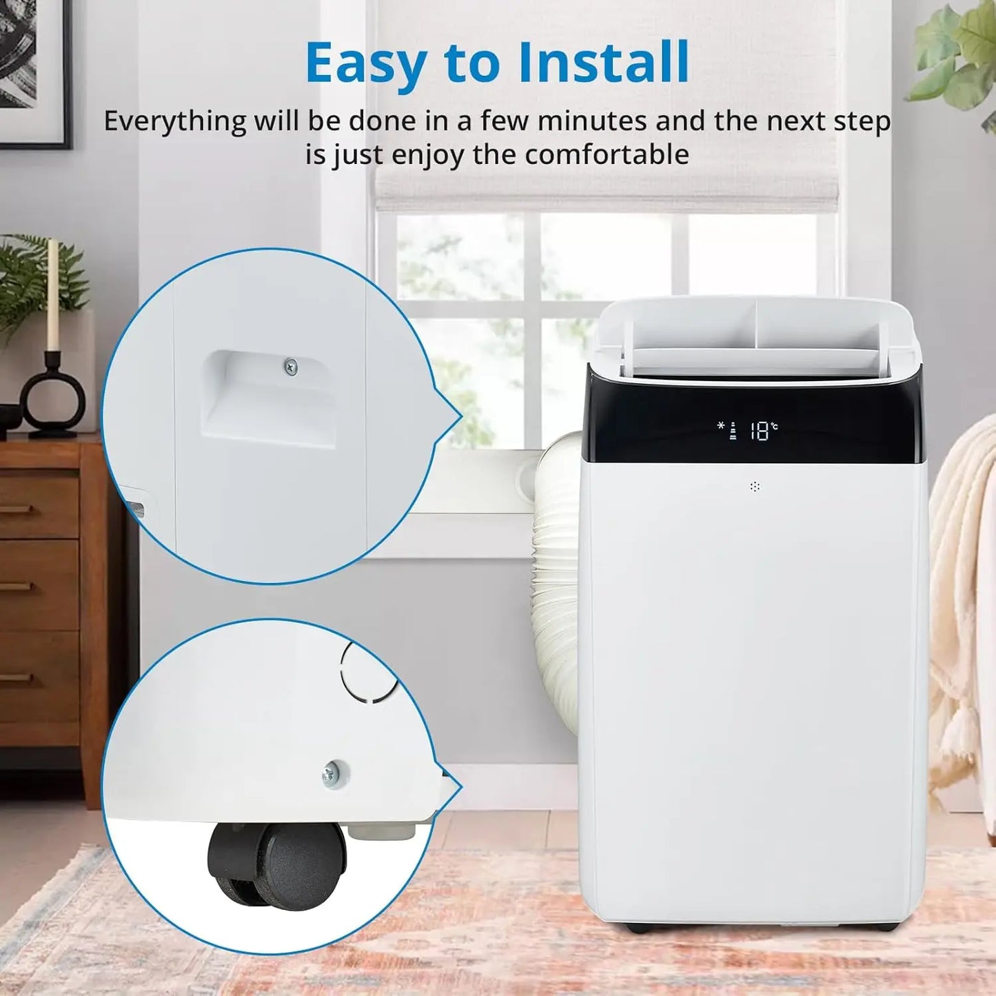 acekool 3 in 1 Portable Air Conditioner for Home Office