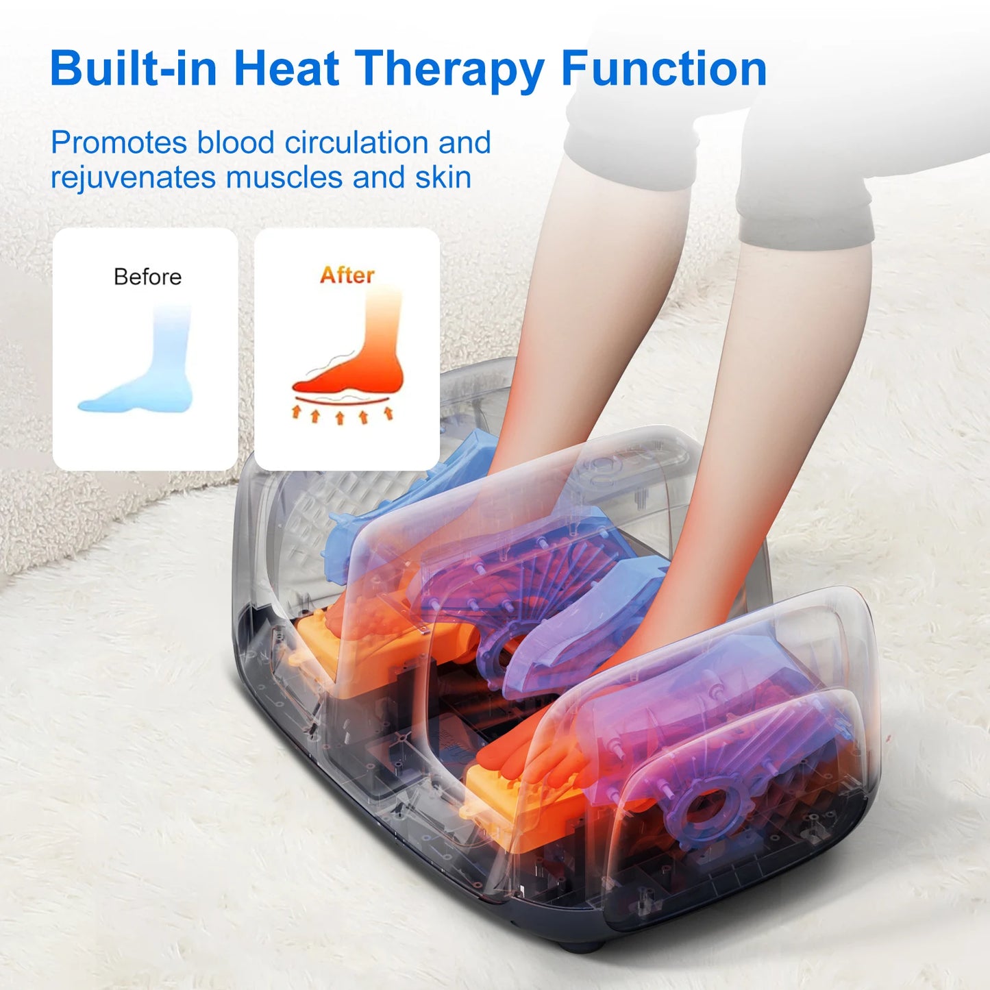 HIMOUTA Shiatsu Foot Massager With Heat And Deep Kneading