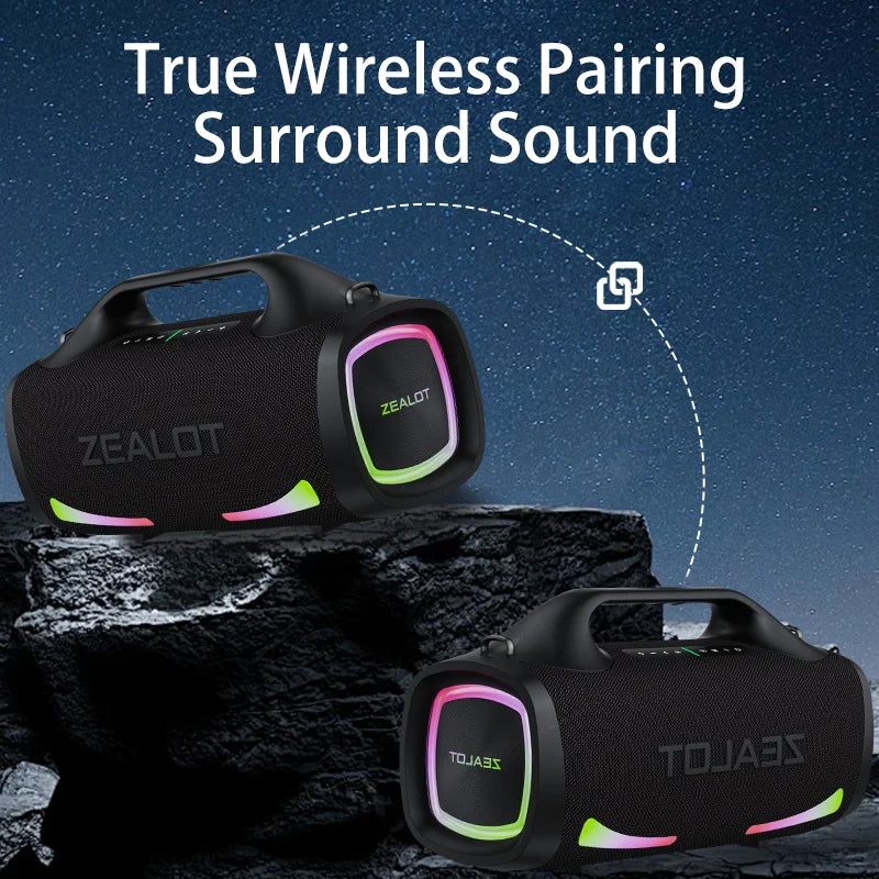 Zealot S79 100W Wireless Speaker Outdoor Portable Subwoofer