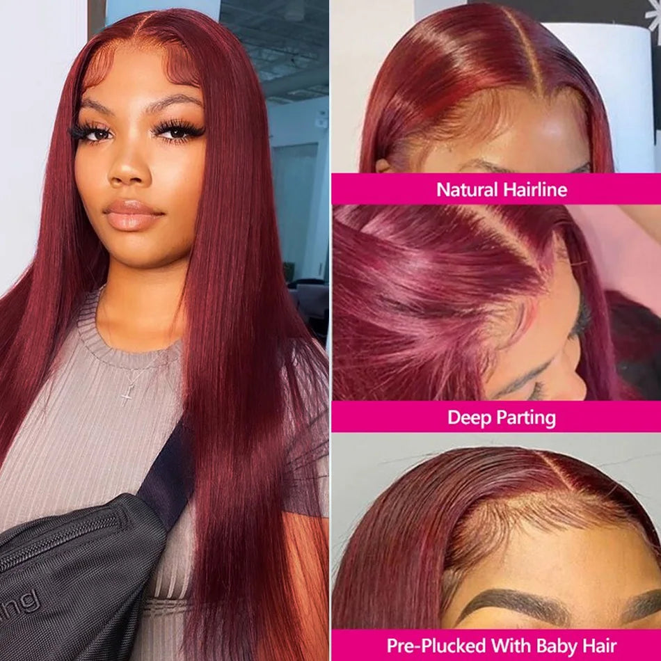 Dachic HD Lace Front Wig Peruvian Straight Human Hair