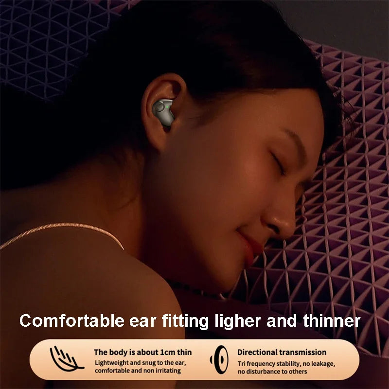 Invisible Earphones Bluetooth 5.3 Noise Reduction Earbuds