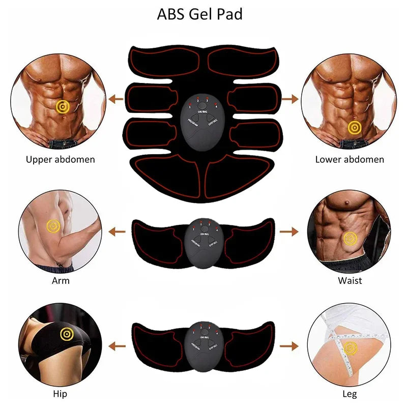 XMSJ Wireless EMS Muscle Stimulator Abs Buttocks Trainer