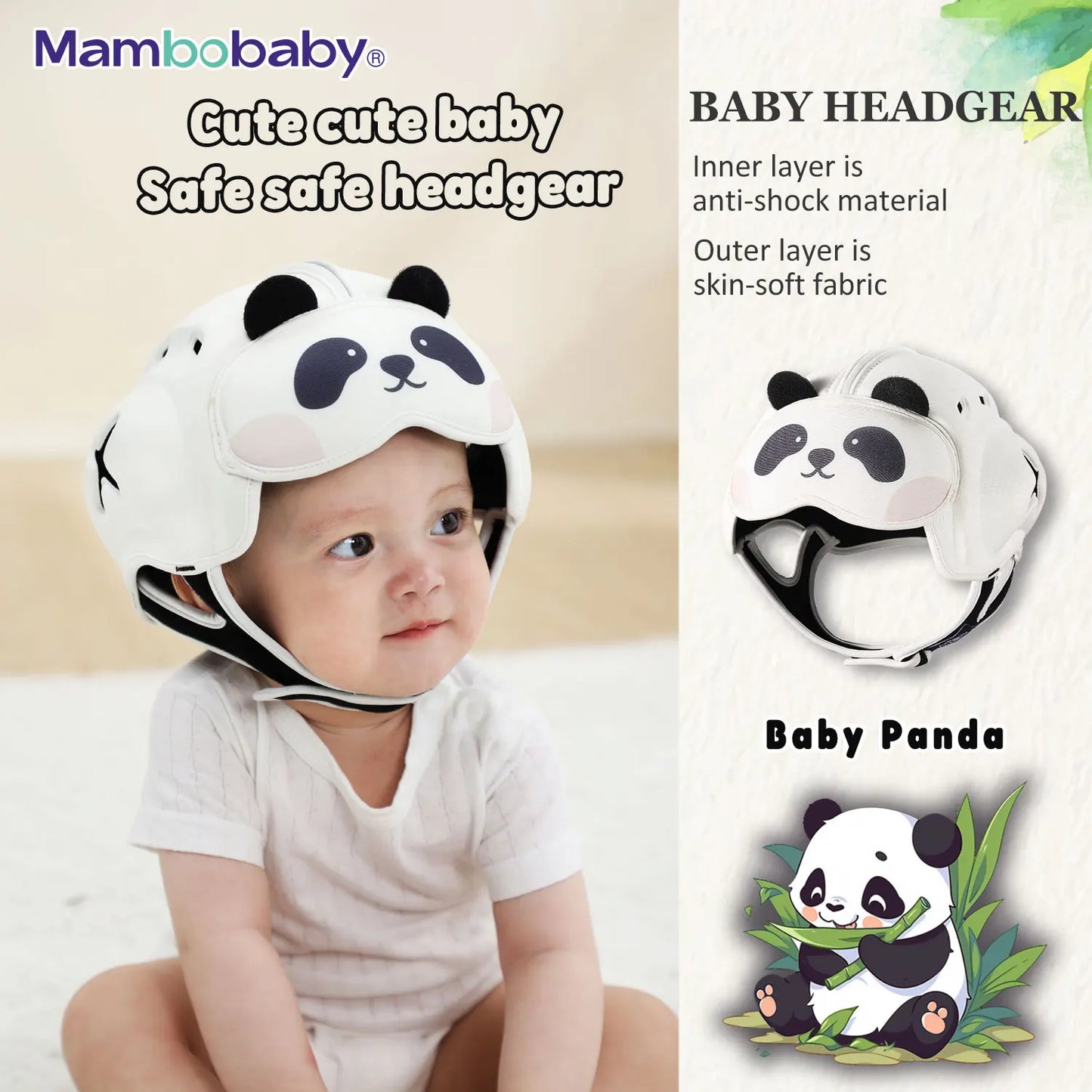 Mambobaby Safe Anti Shock Baby Helmet For Crawling Walk