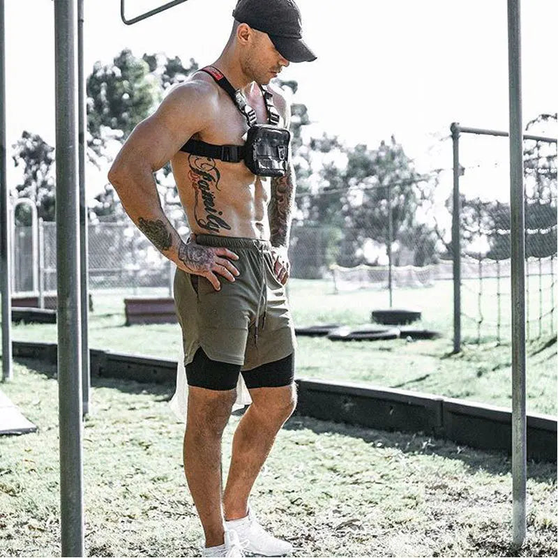 Mens Compression Shorts With Pocket Quick Dry Breathable