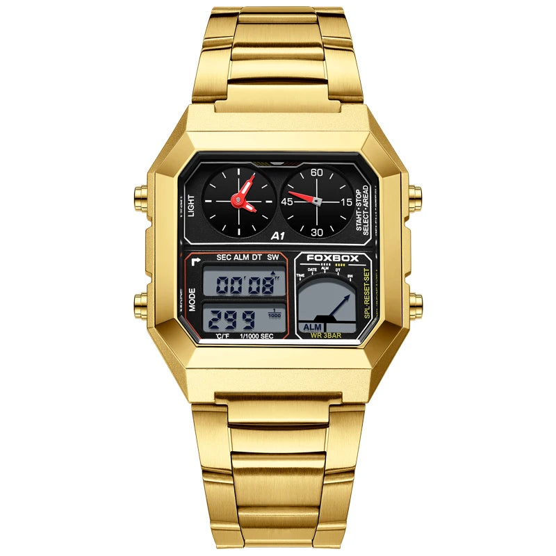 Foxbox Mens Digital Watch Luminous Calendar Waterproof