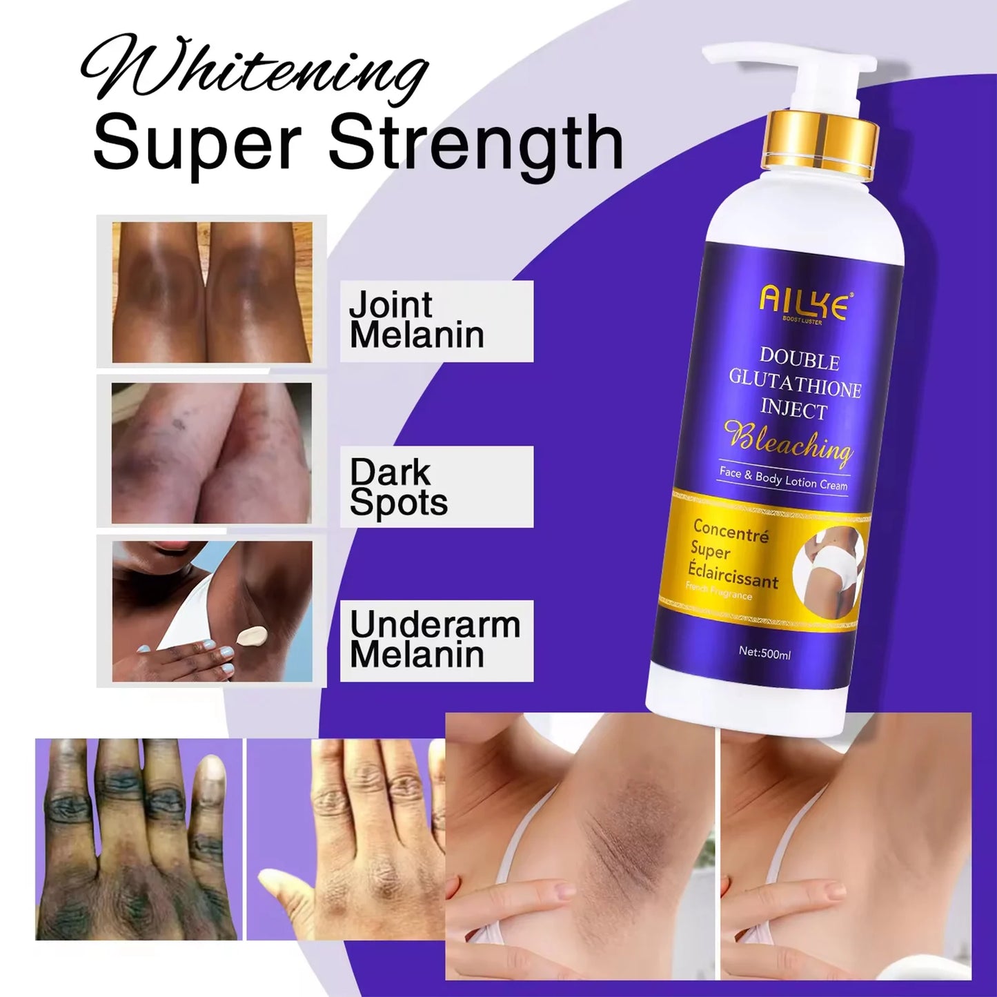 AILKE Glutathione Vitamin C Skin Care Brightening Even Tone