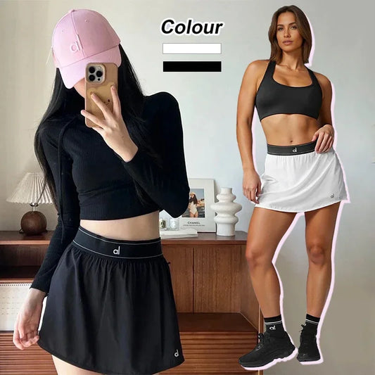 Yoga Moisture Wicking Tennis Skirt Women Quick Dry