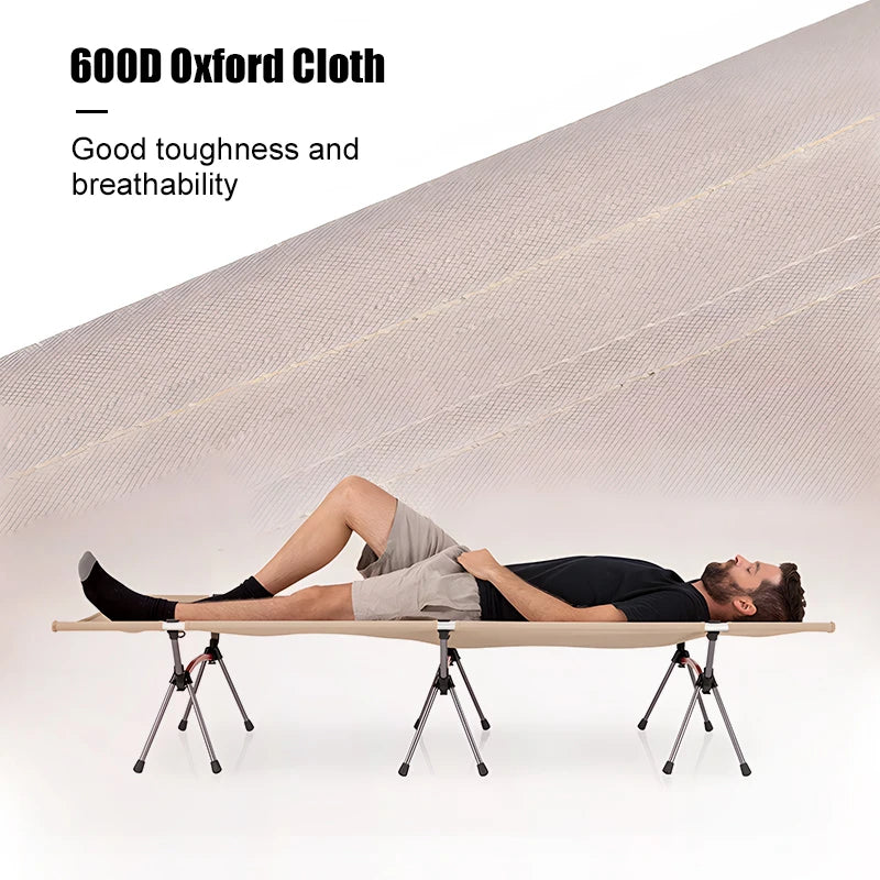 WESTTUNE Camping Cot With Leg Extenders Ultralight Alloy
