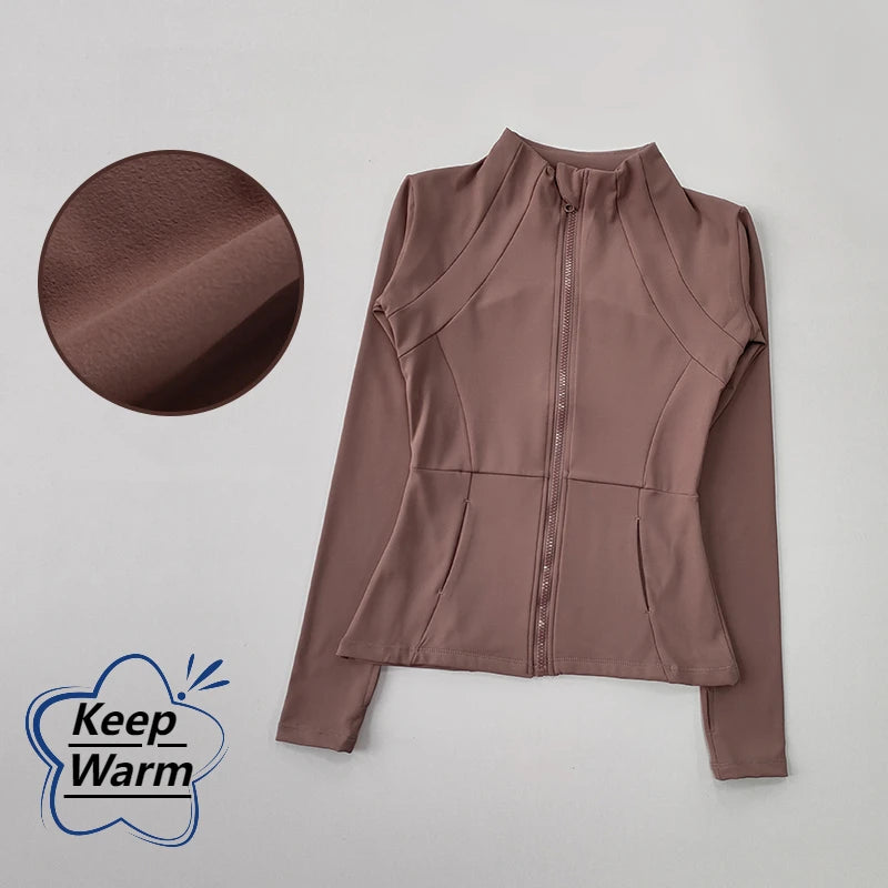 Hebei Zhejiang Knit Womens Quick Dry Running Sport Jacket