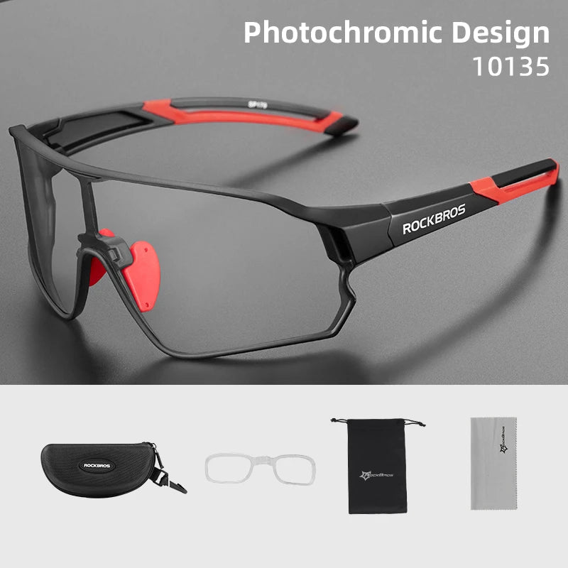 RockBros Photochromic Cycling Glasses UV400 Eyewear