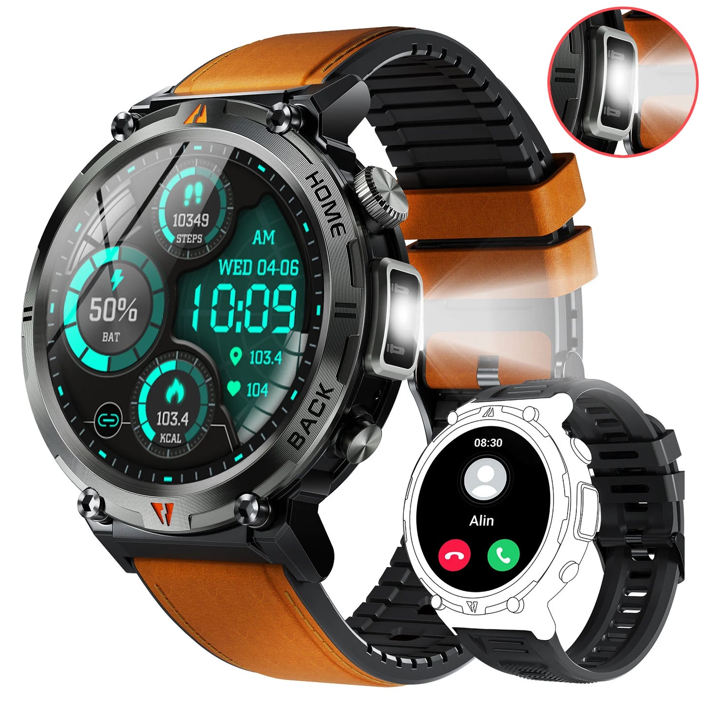 EIGIIS KE3 Bluetooth Call Smartwatch For Men Touch Screen