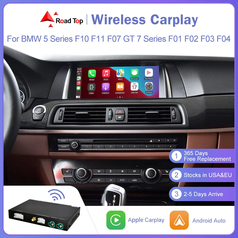 Road Top Wireless CarPlay For BMW Five Series F10 F11