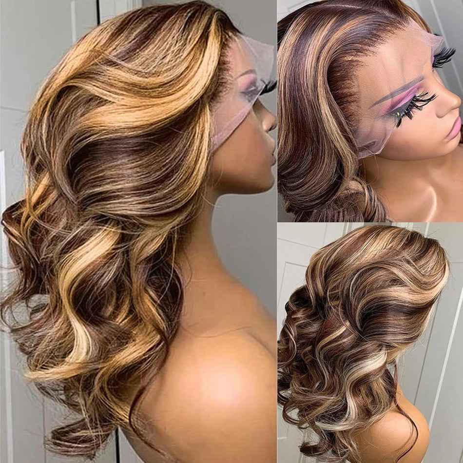 Hairvev Lace Front Wig Human Hair Body Wave For Women