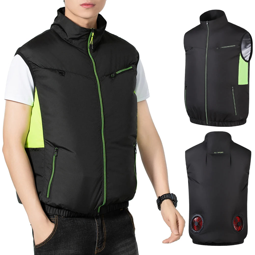 Heat Resistant Wearable Cooling Vest Air Conditioner