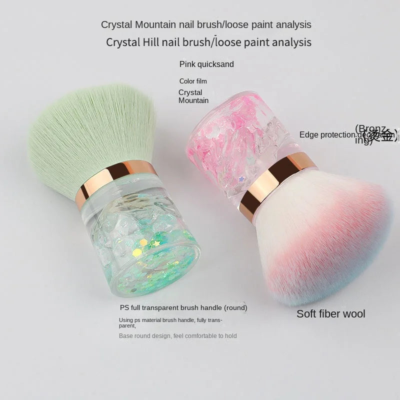 New Fashion Pink Portable Powder Brush Makeup Tool