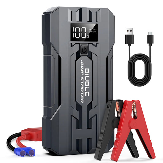 BIUBLE Car Jump Starter 3000A Peak 25000mAh 12V Booster