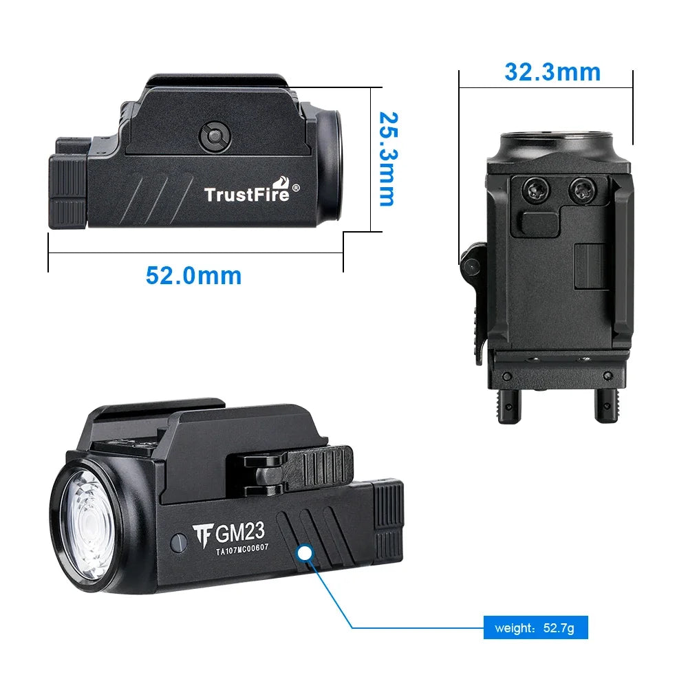 TrustFire GM23 Tactical LED Flashlight 800 Lumen Light