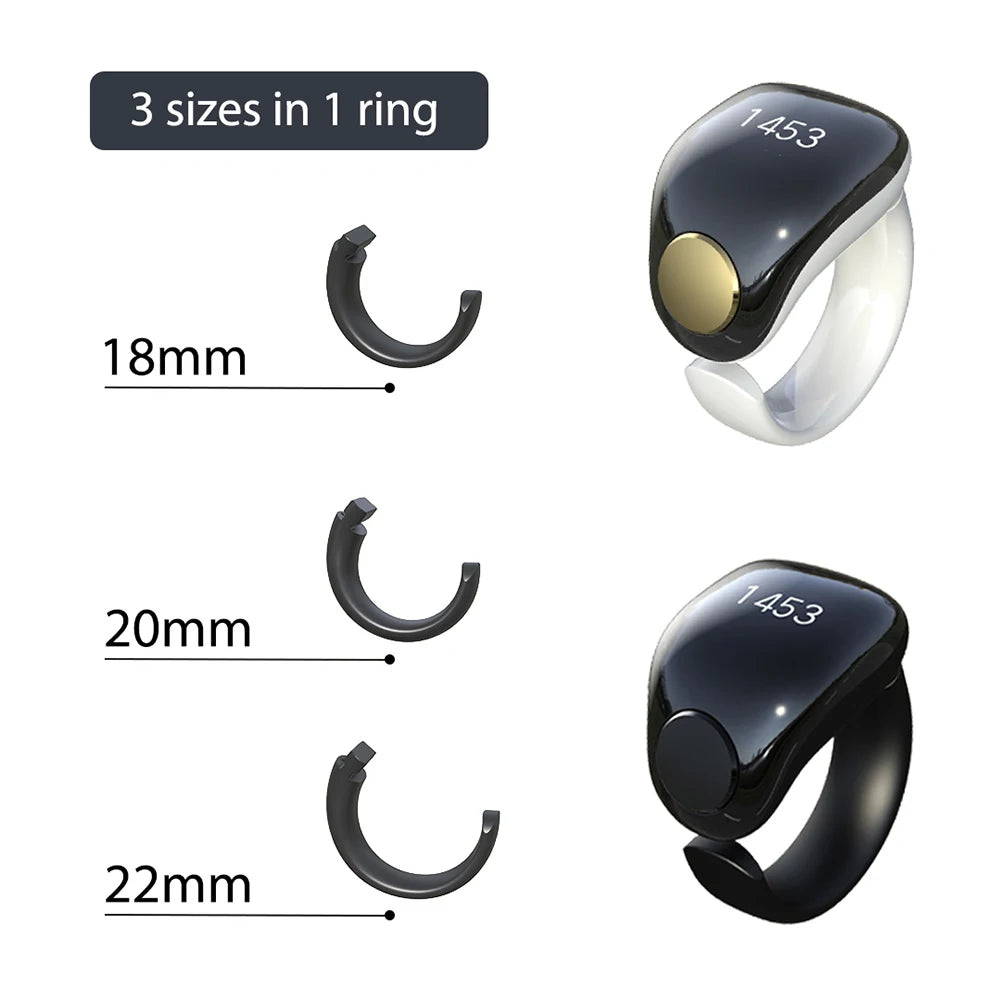 Muslim Gift Smart Tasbih Counter 4 Digit Waterproof Rings