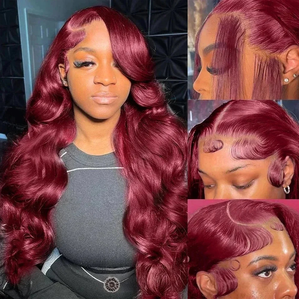 Amznlady Brazilian HD Lace Frontal Wig Body Wave Remy Hair