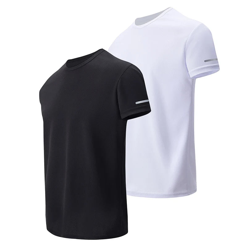 CN Men's QuickDry Short Sleeve Sports Shirt For Running