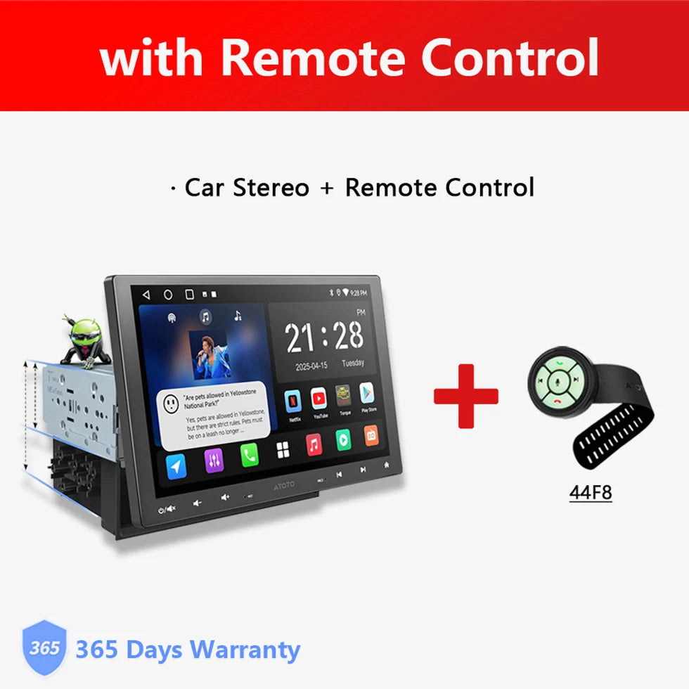 ATOTO Android Car Stereo Head Unit 1Din/2Din With Floating Screen