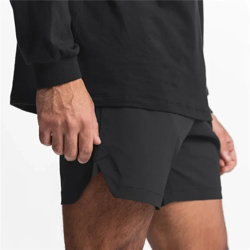GENDAWAYCN Men Running Shorts Quick Dry Fitness Training